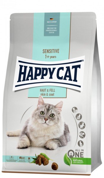 Sparpaket HAPPY CAT Supreme Sensitive Haut & Fell 2 x 4 Kilogramm Katzentrock…